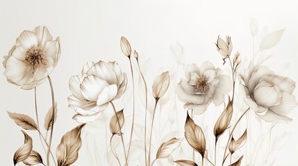 background about the elegant flowers  