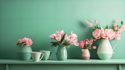 Spring Blossoms and Elegant Tableware