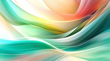 An abstract background featuring colorful waves.