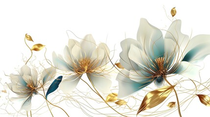 background of elegant flowers