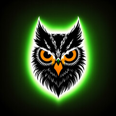 Fototapeta premium Esport Team Logo Design, Owl Symbolt Generated by AI