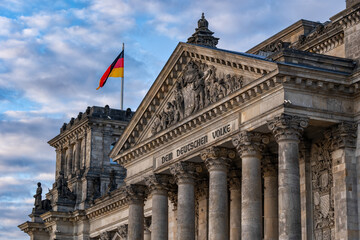 The Reichstag Pediment In Berlin, Germany