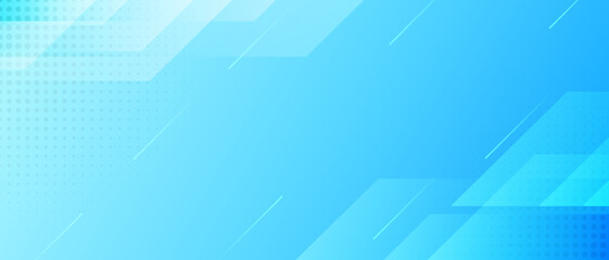 abstract minimal blue gradient background. Vector long banner for social media post, presentation