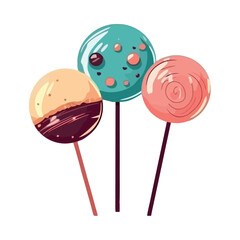 Sweet candy ball spiral, a sugary indulgence