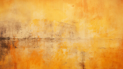 Fototapeta na wymiar Old yellow concrete wall background, Vintage grunge texture of weathered. Generative ai.