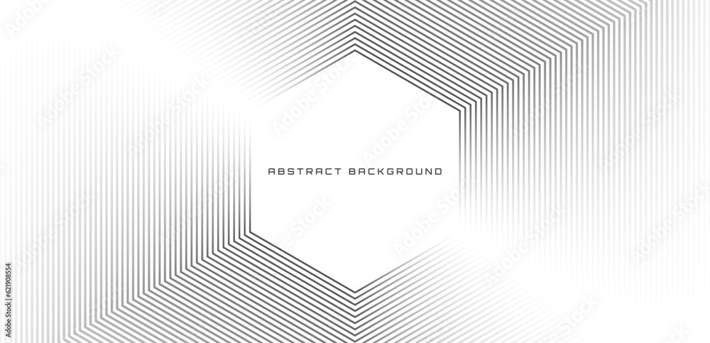 Wall mural white minimalist techno abstract background overlap layer on bright space with stripes decoration. m