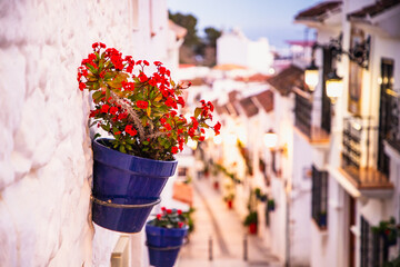 picturesque village of  Mijas. Costa del Sol, Andalusia, Spain