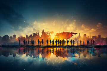 World population day. Generative AI