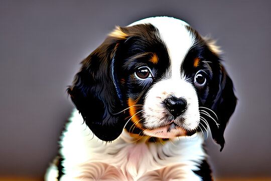 dot picture cute puppy