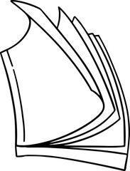 hand drawn book illustration.