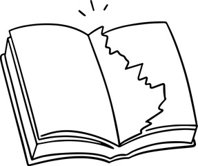 hand drawn book illustration.