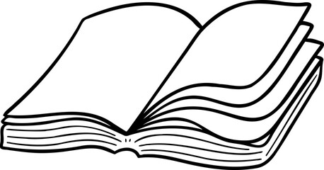 hand drawn book illustration.