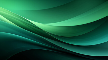 Green wave stripes. Bright Natural background. Generative Ai