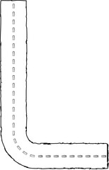 Road markings design element.