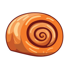 fresh sweet dessert roll snack icon