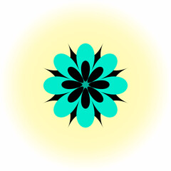 Fototapeta na wymiar flower vector illustration isolated on white background