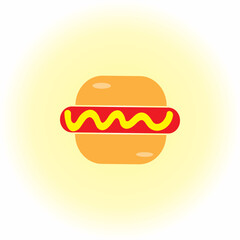 burger vector illustration isolated on white background