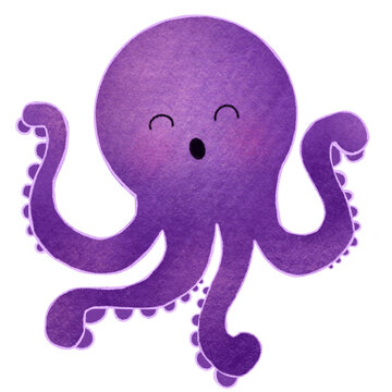 Octopus purple color 