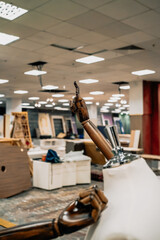 mannequin's finger up