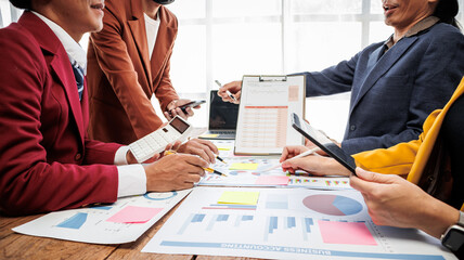 Business people meeting business planning concept design