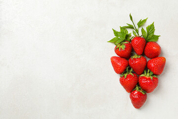 Sweet and fresh summer fruit - tasty strawberry
