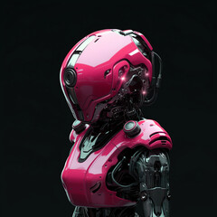Fototapeta premium Droid Robot Futuristic Machine Robotic 3D Humanoid Artificial Intelligence Technology Cyberpunk Apocalypse