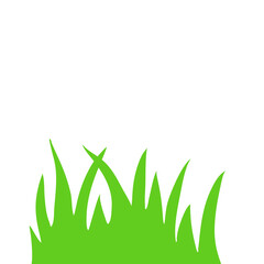 Crested Grass And Seamless Horizontal Green Grass Vector