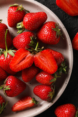 Sweet and fresh summer fruit - tasty strawberry