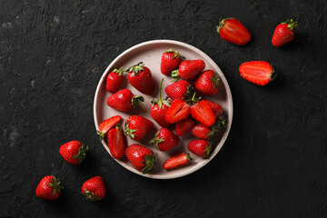 Sweet and fresh summer fruit - tasty strawberry