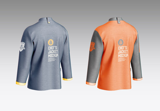 Men's Chef's Jacket Mockup