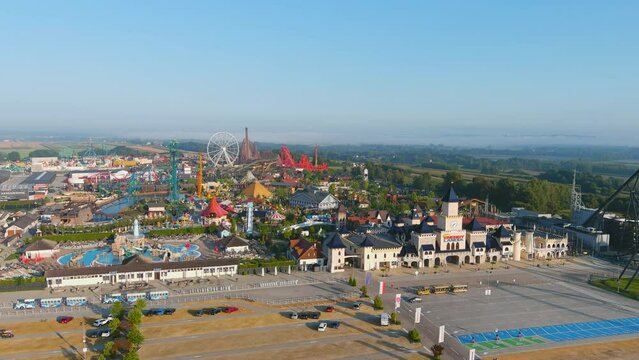 Energylandia amusement park aerial view
