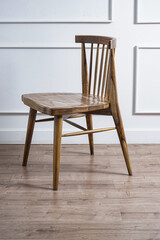 wooden chair on a white background