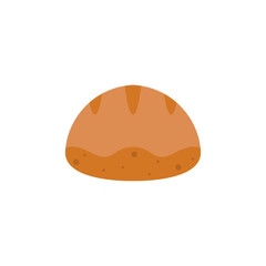 bread flat design vector illustration isolated on white background
