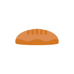 bread flat design vector illustration isolated on white background