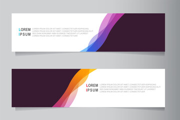 Fototapeta premium Vector abstract banner design web template, banner header