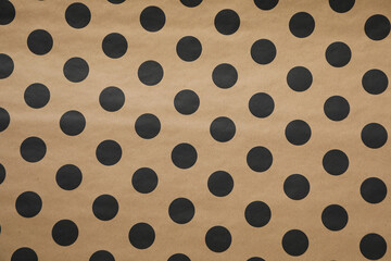 Concept of wrapping gift, composition with wrapping paper