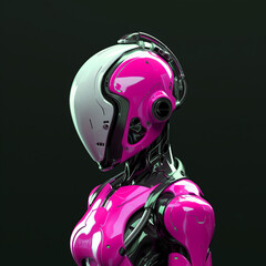 Droid Robot Futuristic Machine Robotic 3D Humanoid Artificial Intelligence Technology Cyberpunk Apocalypse