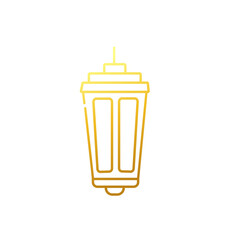 Ramadan Lanterns gradient icon. Isolated on white background. Vector illustration.