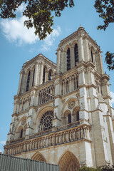 Fototapeta na wymiar Cathédrale Notre-Dame de Paris France