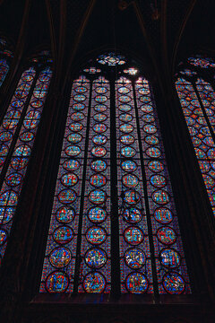 Sainte-Chapelle Beautiful Stained Glass Photo