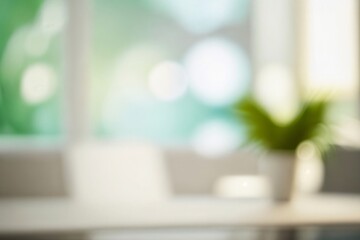 Table Top And Blur Office of the Background