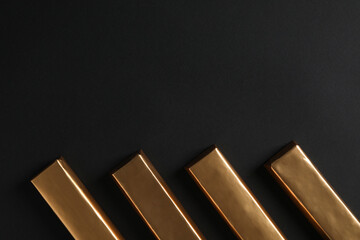 Concept of tasty food, chocolate, space for text