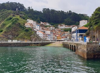 Fototapeta na wymiar A picturesque village on the seaside. Cudillero Asturias