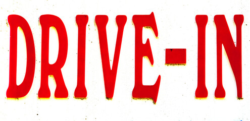 Old Vintage Drive In Sign for Cafe Drive-In