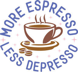 Coffee Quote SVG Design 