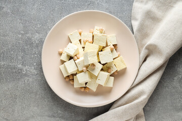 Traditional component of Asian cuisine - Tofu, bean curd