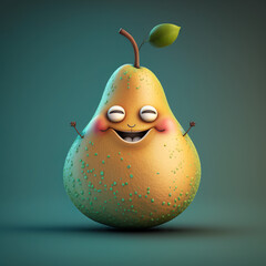 Generative ai of happy pear character