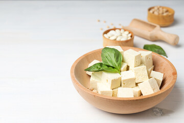 Traditional component of Asian cuisine - Tofu, bean curd