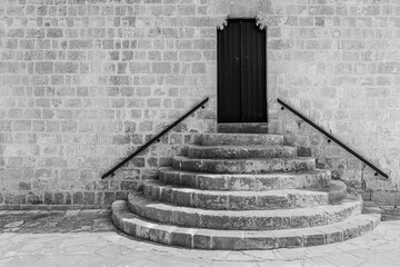 Stone Stairs Leading to Door in Cyprus