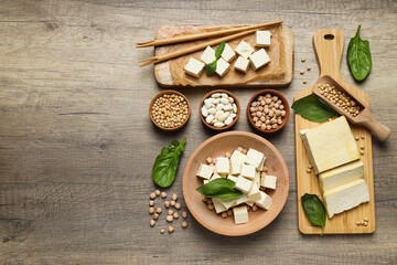 Traditional component of Asian cuisine - Tofu, bean curd